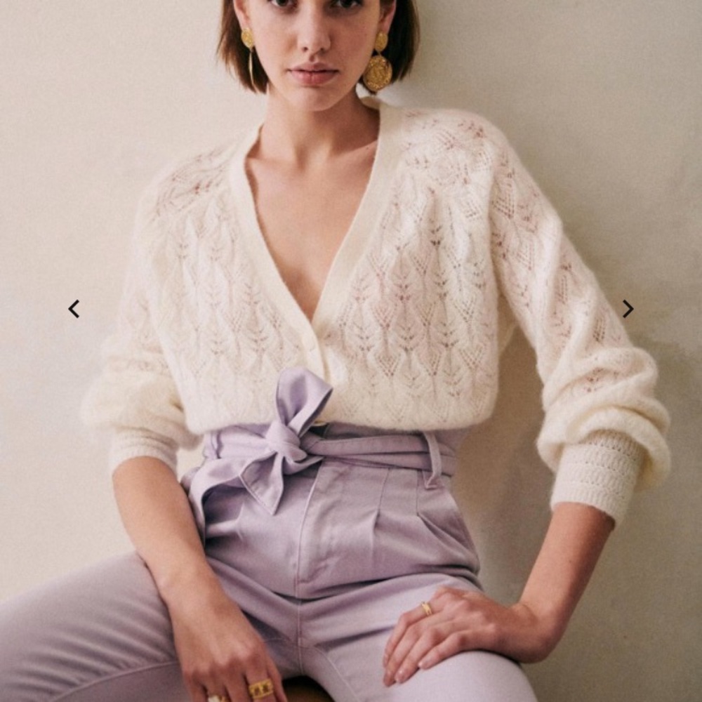 Sezane Austin Trousers in Lilac